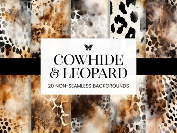 Cowhide Leopard Print Abstract Western: A Modern Design Asset