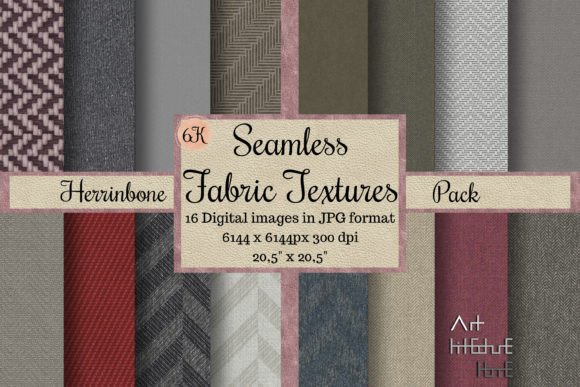 Elevate Your Designs with 6K Seamless Herringbone Fabric Textures