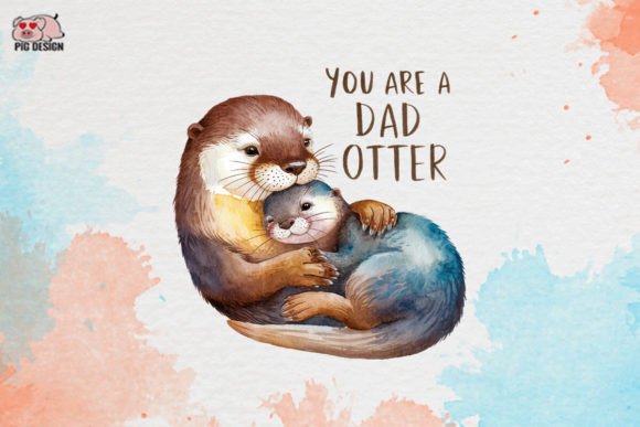 Hoppy Father's Day Hedgehogs Clipart PNG for Design