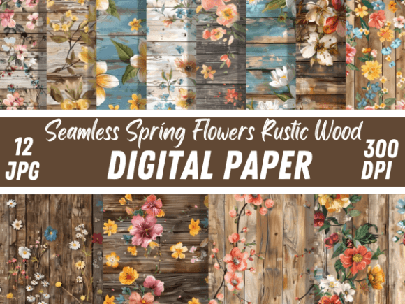 Spring Flowers Rustic Wooden Backgrounds: A Designer's Guide